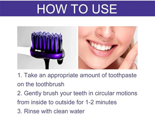 EELHOE PURPLE WHITENING TOOTHPASTE STAIN REMOVAL